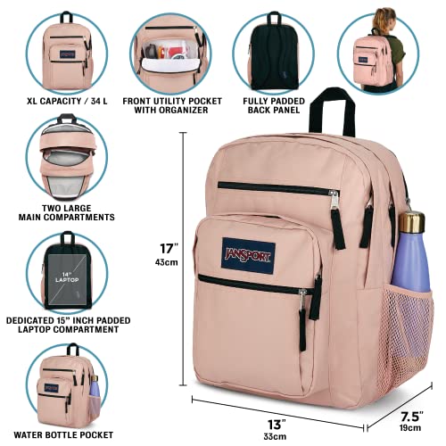 JanSport Laptop Backpack - Computer Bag - Strawberry Shower - Image 3