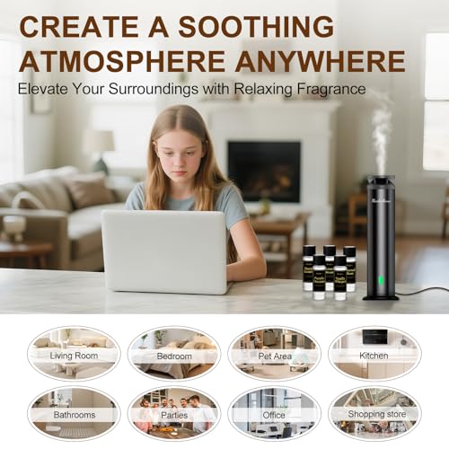 Monhallnow Waterless Diffuser Kit: 1000 Sq Ft & Oils - Image 8