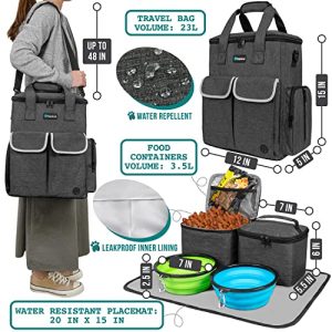 PetAmi Dog & Cat Travel Bag – Supplies Organizer Kit