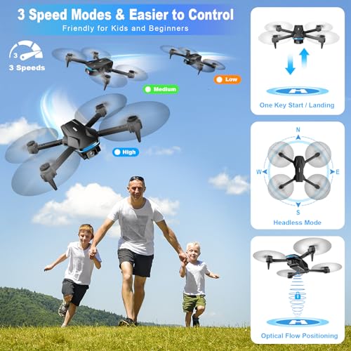 Foldable 1080P HD Drone for Adults - One-Key & 360° Flip - Image 2