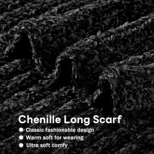 Fancy Well Women’s Chunky Oversized Chenille Winter Scarf