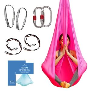 Aerial Silk Yoga Hammock & Swing Kit – Home Inversion Exercise