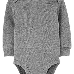 Carter’s Baby Thermal Bodysuits 4-Pack – Long-Sleeve Newborn