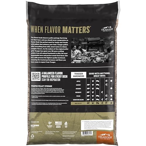 Traeger Grills 100% All-Natural Wood BBQ Pellets - 30 lb Bag - Image 4
