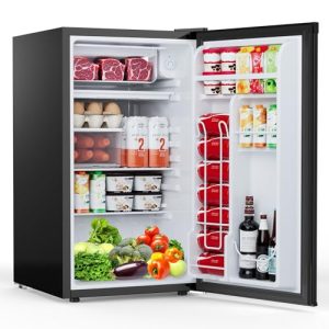 COWSAR 3.2 Cu.Ft Dorm Fridge with Freezer – Black