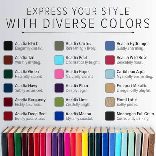 Gallery Leather 2025-2026 Family Planner for Moms - Acadia Cactus - Image 8