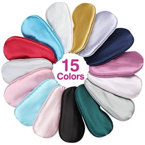 15-Pack Sleep Masks: Blackout, Soft & Travel-Ready