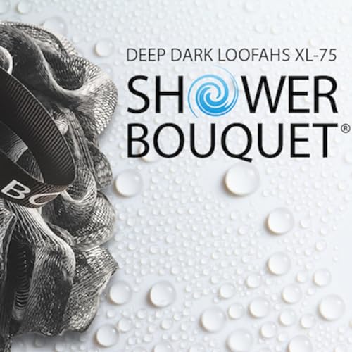 Shower Bouquet Charcoal Loofah 4-Pack - Exfoliating - Image 8