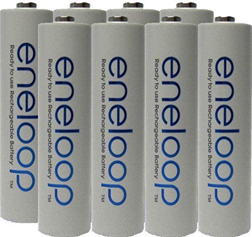 Eneloop AAA Rechargeable Batteries - 8 Pack NiMH 2100 Cycles