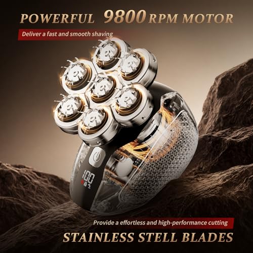 Professional 5-in-1 Electric Head Shaver for Bald Men - 7D - Image 6