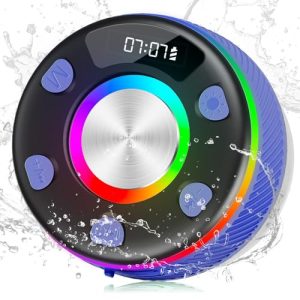 Bluetooth Shower Speaker with HD Sound & RGB Light