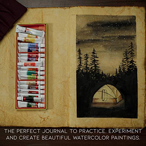 Vintage Leather Journal: Handmade Deckle Edge Sketchbook - Image 5