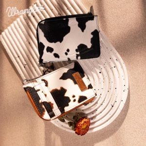 Montana West Cow Print Western Credit Card Holder Wallet