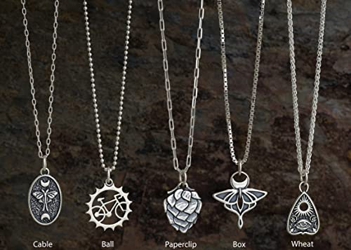 Sterling Silver Moon Moth Necklace - Unique Hawkmoth Jewelry - Image 8