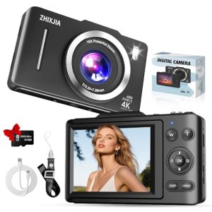 4K Digital Vlogging Camera for Photography – Compact & Portable