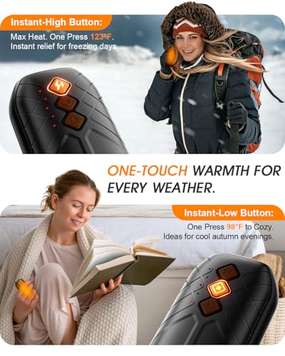 AI Rechargeable Hand Warmers 2-Pack - Smart 5-Temp Control - Image 5