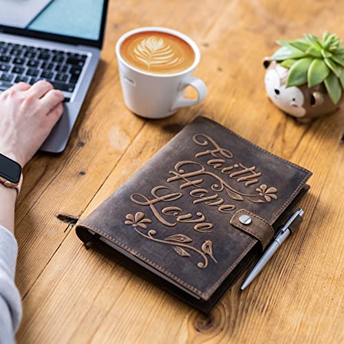 Moonster Vintage Refillable Leather Journal with Pen - Image 8