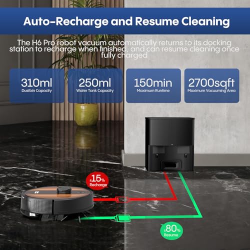 AZQQ LiDAR Robot Vacuum & Mop - 5000Pa Suction, Self-Empty - Image 8