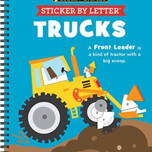 Brain Games Sticker by Letter: Trucks Puzzle Book