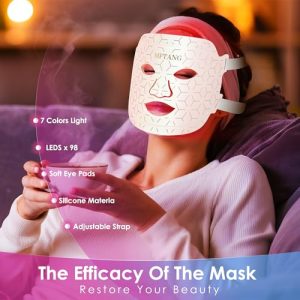 7-Color LED Light Therapy Silicone Facial Mask for Skincare