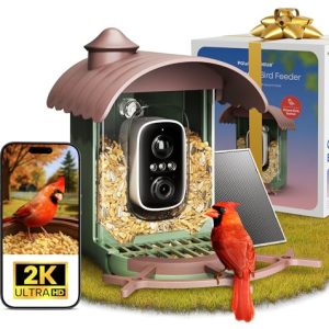 Pawmendous Smart Bird Feeder: AI, 2-Way Audio, IP65, Solar