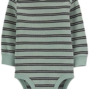 Carter’s Unisex Baby Thermal Bodysuits – 4-Pack Long Sleeve