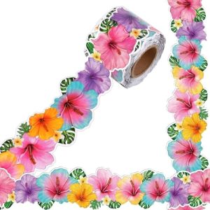 49ft Summer Tropical Hibiscus Bulletin Board Borders
