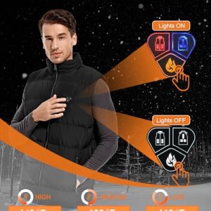 Heated Vest for Men | 16000mAh Battery | Electric Warming Jacket