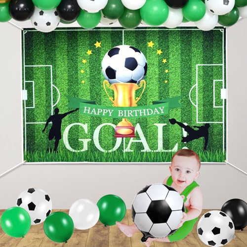 Soccer Birthday Party Kit - Balloon Arch & Decor - Image 4