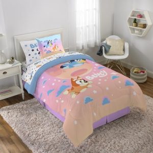 Bluey & Bingo Twin Comforter Set – 5 Piece Kids Bedding