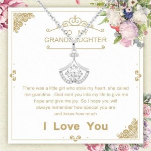 Granddaughter Interlocking Heart Necklace from Grandmom