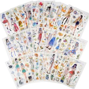 Cute Kawaii Washi Stickers for Journaling & Crafts