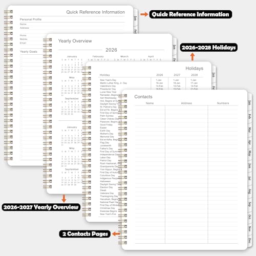 2026 Weekly & Monthly Planner 8.5"x11" - Classic Black - Image 7