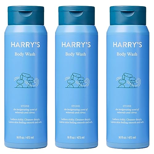 Harry's Men's Body Wash Shower Gel - Stone (3-Pack)