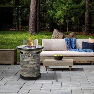 BAIDE HOME Outdoor Propane Fire Pit Table – 40,000 BTU