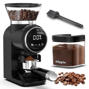 Electric Conical Burr Grinder: 30 Settings, Touchscreen