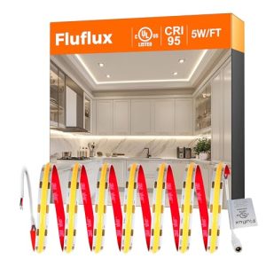 FluFlux COB LED Strip Lights: 3500K Dimmable, CRI 95