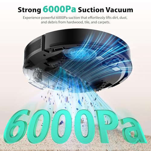 Tikom L8000 Plus Robot Vacuum & Mop - Self-Empty, 6000Pa - Image 4