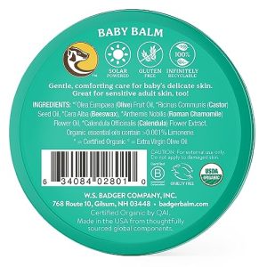 Badger Organic Baby Balm – Chamomile & Calendula 2-Pack