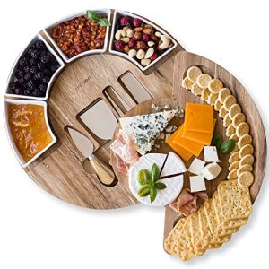 ChefSofi Acacia Wood Charcuterie Board & Cheese Set