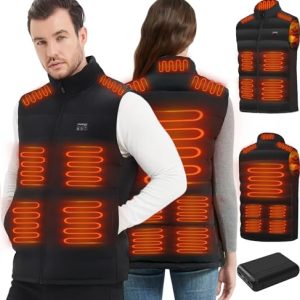 Rasfalo 15-Zone Rechargeable Heated Vest for Men & Women