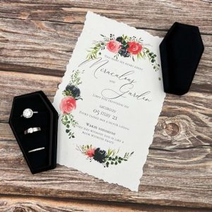 Beatilog Gothic Coffin Ring Box – Triple Slot Velvet