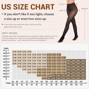 Black Fleece Lined Tights: Sheer-Look Winter Warm Leggings