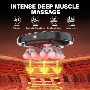 Deep Tissue Massage Gun with 16 Heads – 30 Speeds