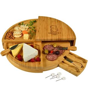 Picnic at Ascot Engraved Bamboo Cheese & Charcuterie Board