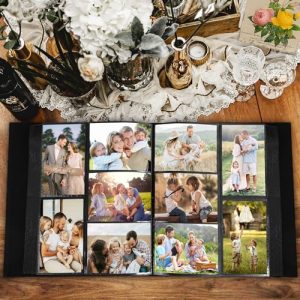 Lanpn 4×6 Photo Album – 600 Pockets, Linen Hardcover Black