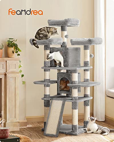 Feandrea 67" Multi-Level Cat Tree Tower for Large Cats - Image 3