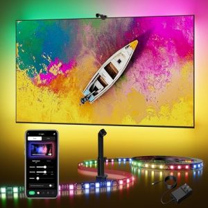 DecTok 15ft TV Backlight: Screen Sync RGB LED for 55-75 Inch