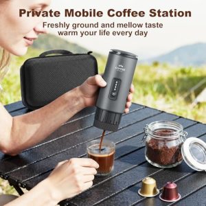Uiifuidy Portable 3-in-1 Electric Espresso Maker Set