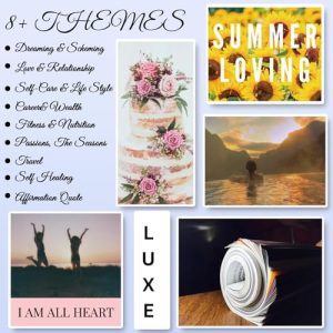 EggSun Vision Board Kit: 1200+ Images & Quotes (Pink)